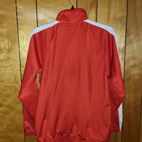 Washington Nationals Jacket YOUTH LARGE Zip Up Windbreaker RED Logo Patch MLB B4 - Picture 5 of 6